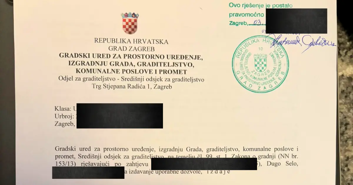 Uporabna dozvola 2026.: postupak, dokumenti i tehnički pregled