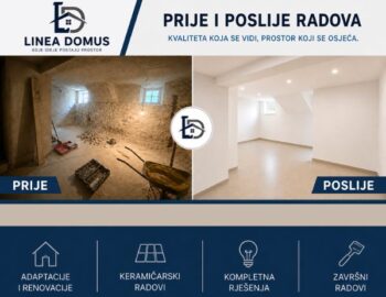 Keramika, Adaptacije, knauf, pripremni radovi, gletanje, krecenje, voda