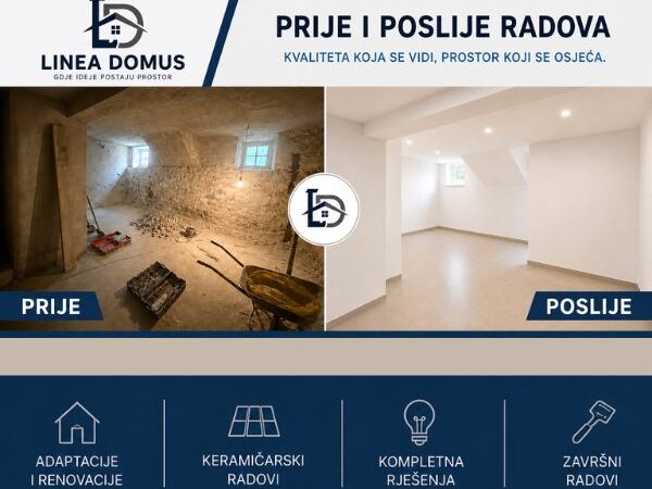 Keramika, Adaptacije, knauf, pripremni radovi, gletanje, krecenje, voda